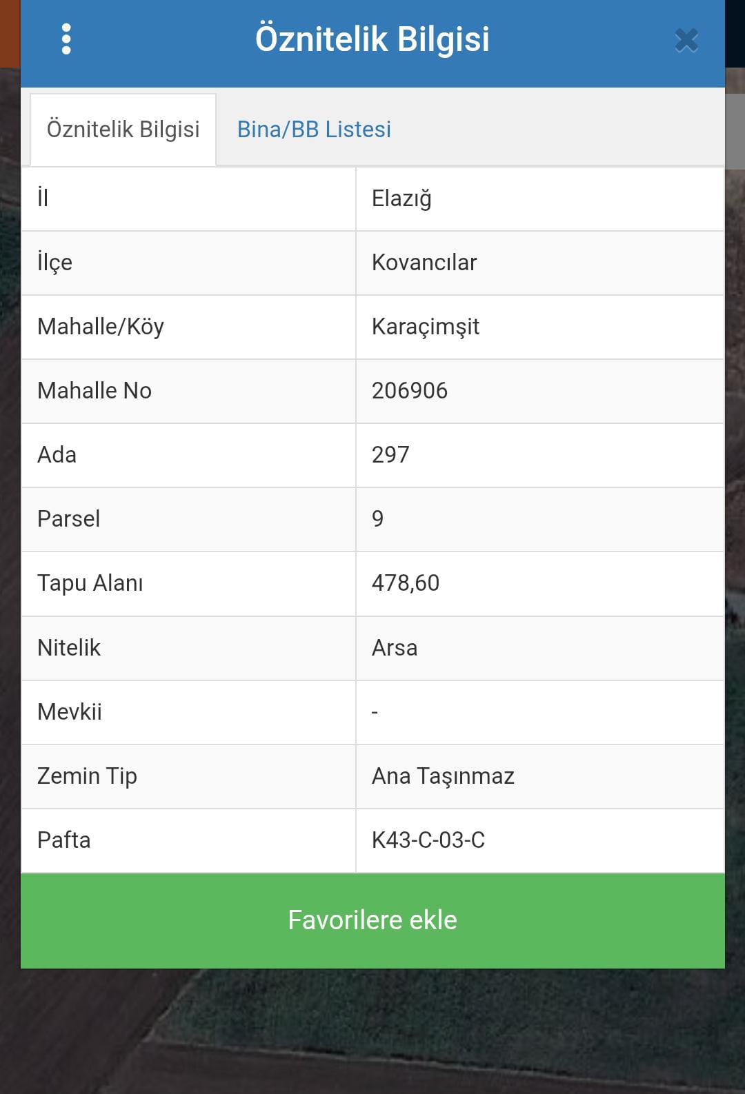 acil satılık pazarlıksız son fiyat 478M²  Elazığ / Kovancılar / Karacimşit Mh. - ELAZIĞ KOVANCILAR fotoğraf 3